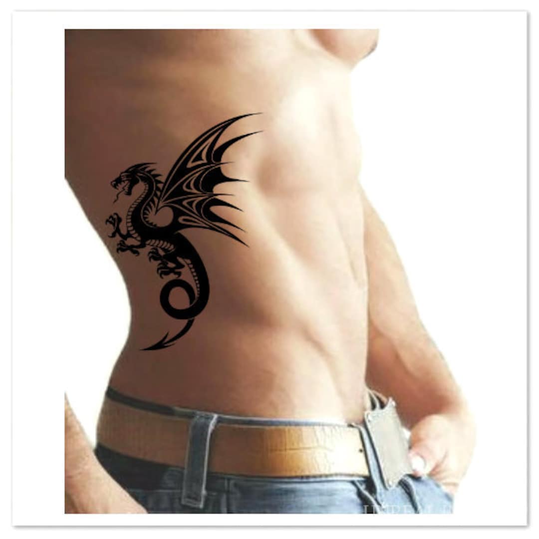 Buy Chinese Dragon Temporary Fake Tattoo Bold Body Art Transfer Online in  India  Etsy
