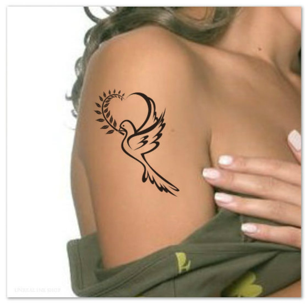 Temporary Tattoo Waterproof Dove Ultra Thin Realistic Fake - Etsy Temporary Tattoo Waterproof Dove Ultra Thin Realistic Fake - Etsy