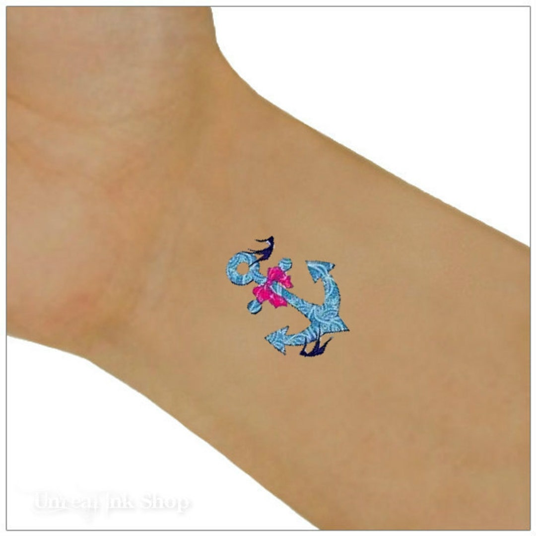 Temporary Tattoo Anchors Waterproof Ultra Thin Realistic Fake Etsy