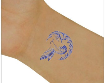 Hummingbird Temporary Tattoo 2 Wrist Tattoos