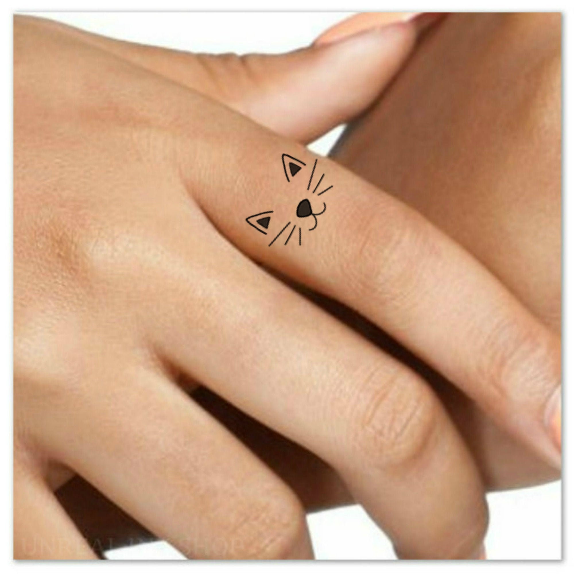 Buy Cat Finger Temporary Tattoo 4 Mini Waterproof Tattoos Online in India   Etsy