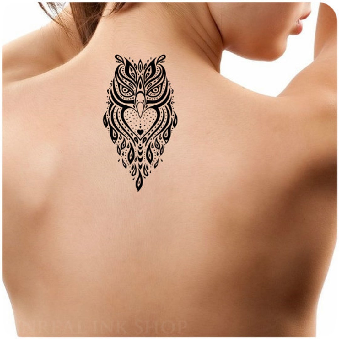 Temporary Tattoo 1 Owl Tattoo Ultra Thin Body Art - Etsy Ireland Temporary Tattoo 1 Owl Tattoo Ultra Thin Body Art - Etsy Ireland