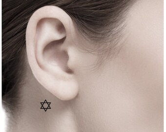 Star Of David Temporary Tattoo 5 SmallTattoos