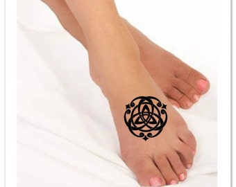 Temporary Tattoo Celtic Knot Waterproof Fake Tattoo Thin Durable