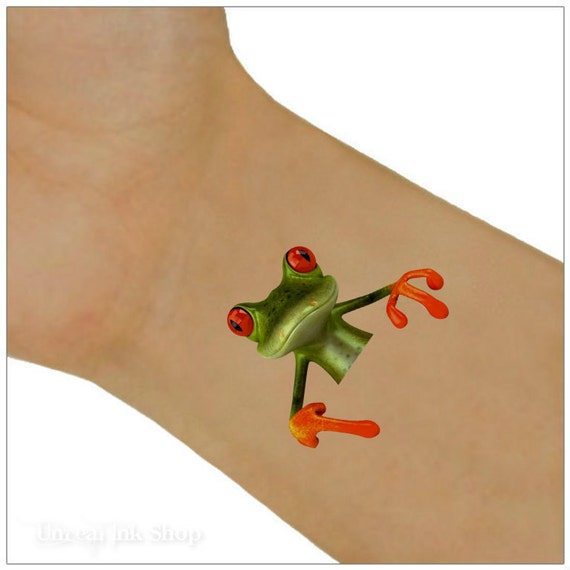 Temporary Tattoo Frog Waterproof Ultra Thin Realistic Fake - Etsy