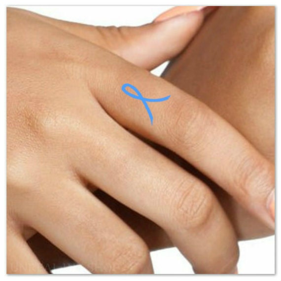 Temporary Tattoo Prostate Cancer Achalasia Awareness 4 Blue - Etsy New Zealand