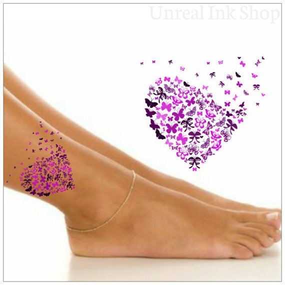 Tatuaje Temporal Mariposa Tobillo Tatuaje España