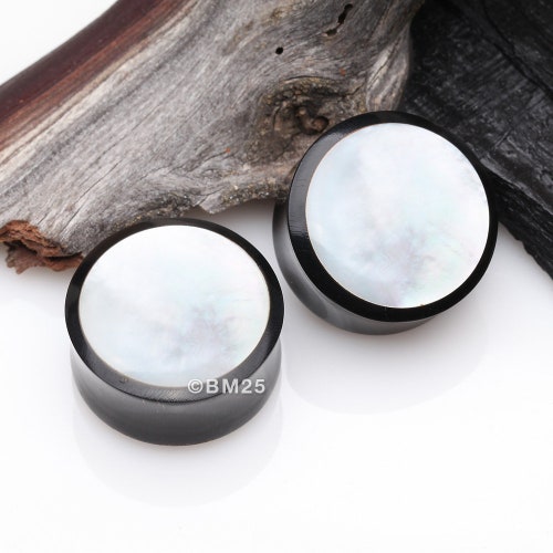 Double Flared Glass Ear Gauges - Faceted Pyrex Gemstone Plugs For Stretched Ears