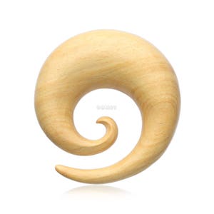 A Pair of Jackfruit Wood Spiral Hanger Plug