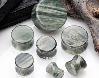 Piercing Supply - Dilatatori Per Orecchio In Labradorite Naturale - Foto 3