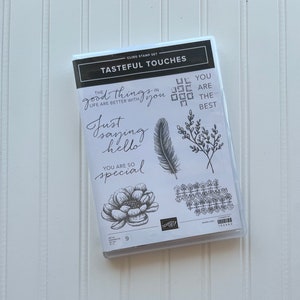 Tasteful Touches Stamp Set. Retired Stampin Up! Stamp set. Gently used!