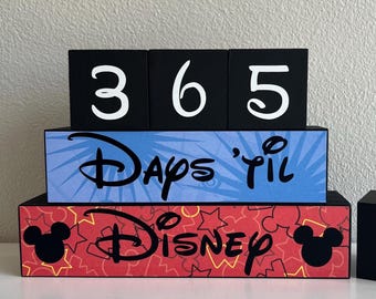 Disney Countdown Blocks - Etsy