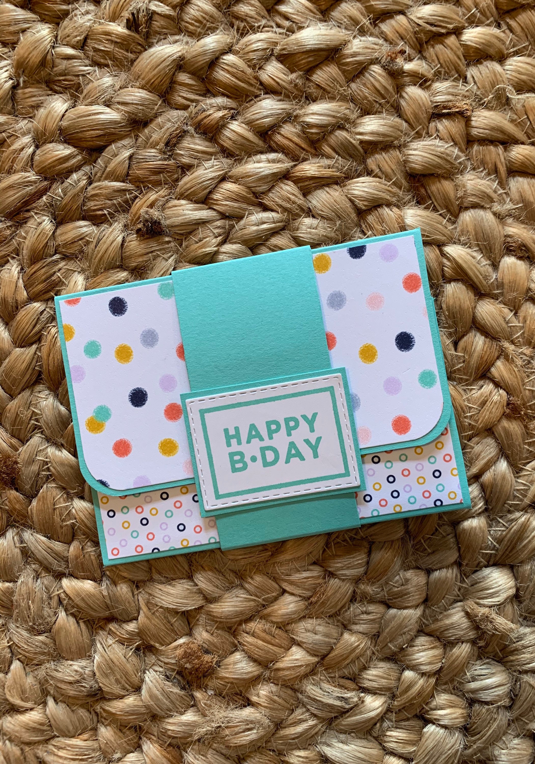 Happy birthday gift card holder set of three stampin up Etsy