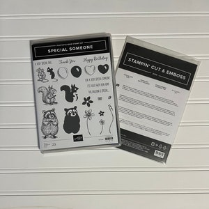 Special Someone stamp set and Special Day dies. Retired Stampin Up! Stamp set and dies. Gently used.