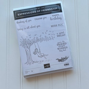 Expressions of Friendship Stamp Set. Retired Stampin Up! Stamp set. New!