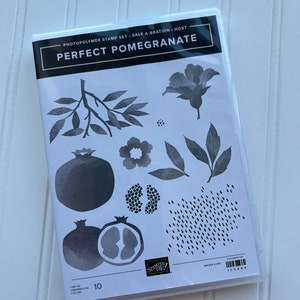 Perfect Pomegranate Stamp Set. Retired Stampin Up! Stamp set. New!