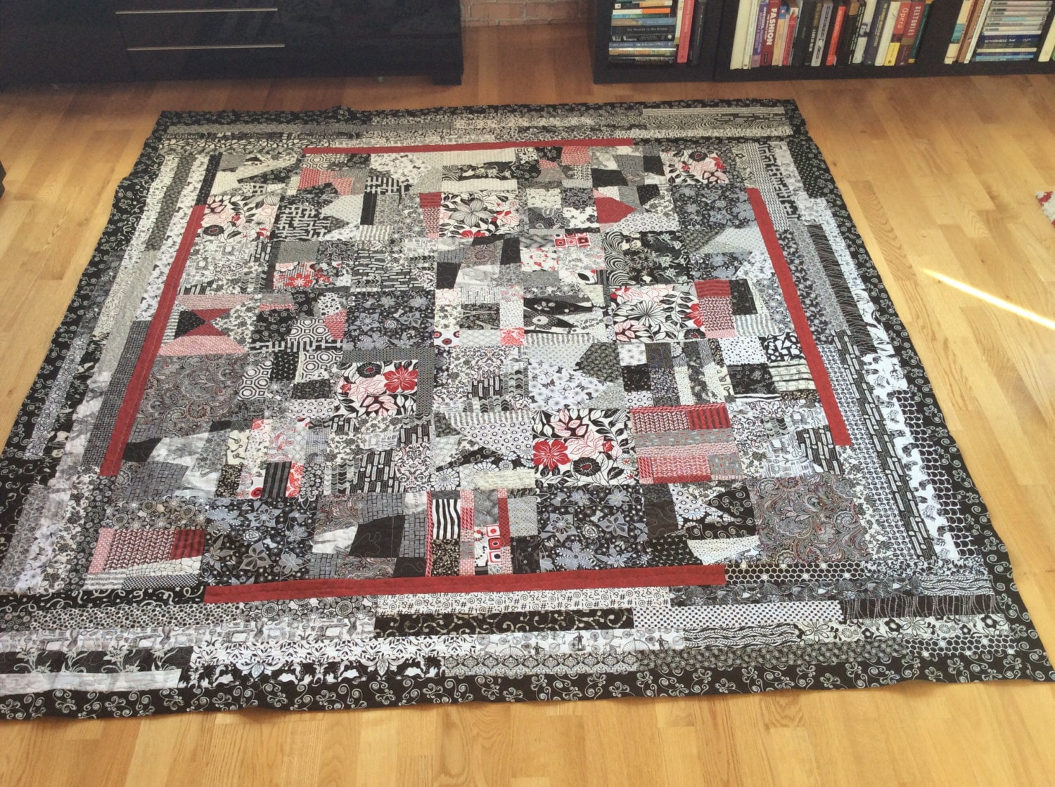 Black With a Touch of Red - Etsy
