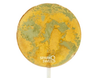 Honey Matcha Lollipops, All-Natural, No Corn Syrup, Organic Japanese Matcha, Kosher, Sparko Sweets - Tea Stirrer, Cough Soother