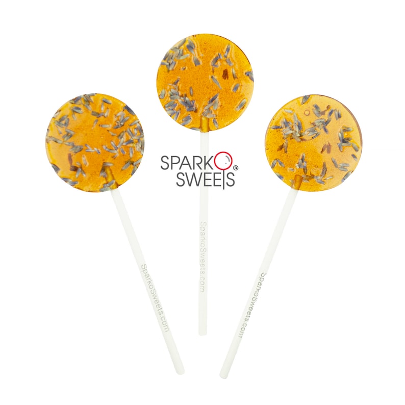 Honey Lavender Tea Handcrafted Lollipops with Organic Honey Etsy
