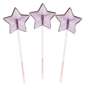Purple Star Lollipops, 2-inch Diameter, Peach Flavor, 24 Pieces, Sparko Sweets - Ideal for Birthday Party Favors, Promotions