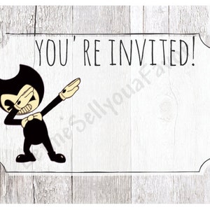 Bendy Ink Machine Themed Birthday Poster 16 X 20 40x50cm -  Israel