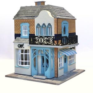 1:48 DOLLHOUSE SHOP Nouveau Corner Shop French Art Nouveau style dollshouse miniature kit model gift for Fathers Day