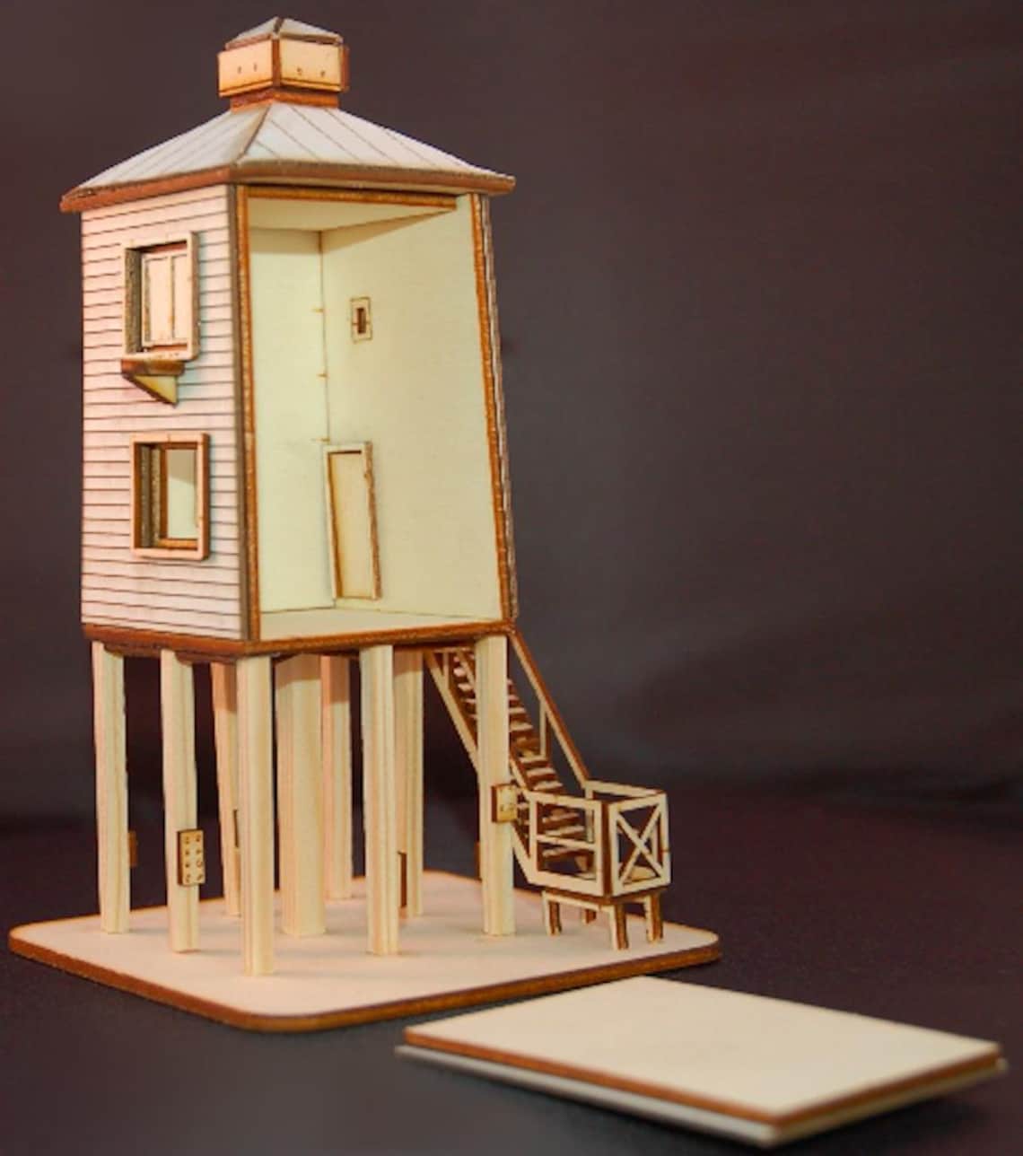 1:48 Seaside Lighthouse Dollshouse Burnham Kit Model Miniature Gift - Etsy