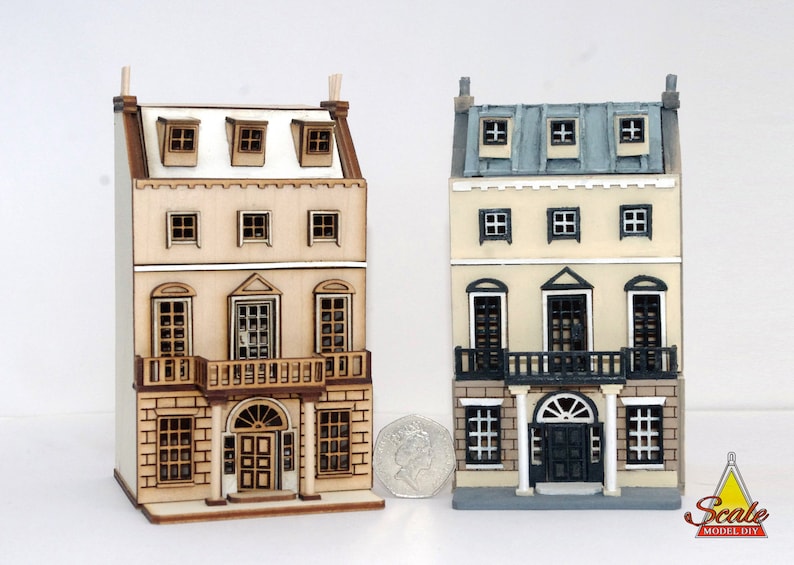 144th Scale Townhouse Dollhouse KIT Model Etsy Australia