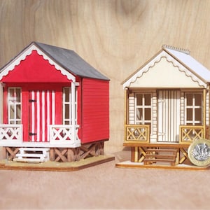1:48 Scale Albatross Beach Hut Dollhouse Miniature - Laser Cut Kit