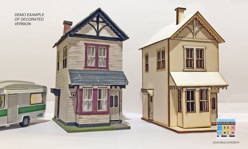 48th Quarter Scale Dollhouse Miniature Laser Cut Kit Model - Etsy Canada
