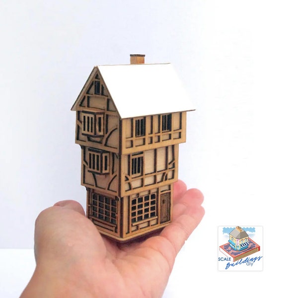 144e schaal poppenhuis miniatuurmodel KIT - The House That Moved cadeau voor haar cadeau voor Pasen