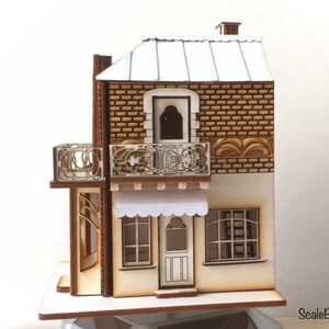 1:48 DOLLHOUSE SHOP Nouveau French style house kit miniature kit model gift for easter quarter scale image 4