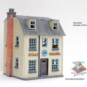 1:48th Scale Miniature dolls house Tavern Wooden KIT - STOAT & WEASEL model gift for her easter