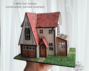 1:48 Dollshouse mniature kit model OWL HOLLOW easy to build model