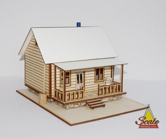 1 48th Scale Miniature Dolls House Model Kit Hillbilly Shack Etsy