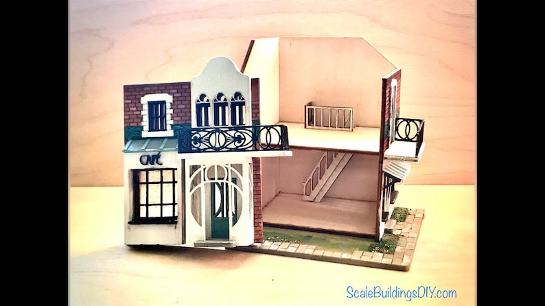 1:48 DOLLHOUSE SHOP Nouveau French style house kit miniature kit model gift for easter quarter scale image 5