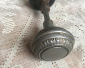 Antique Doorknob Architectural Hardware Black Porcelain Door Handle