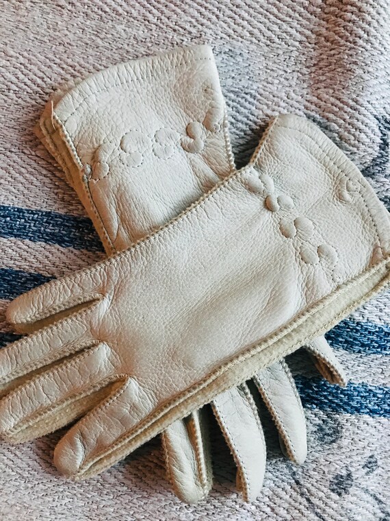 Vintage Deerskin Gloves / Deerskin / Vintage Glove