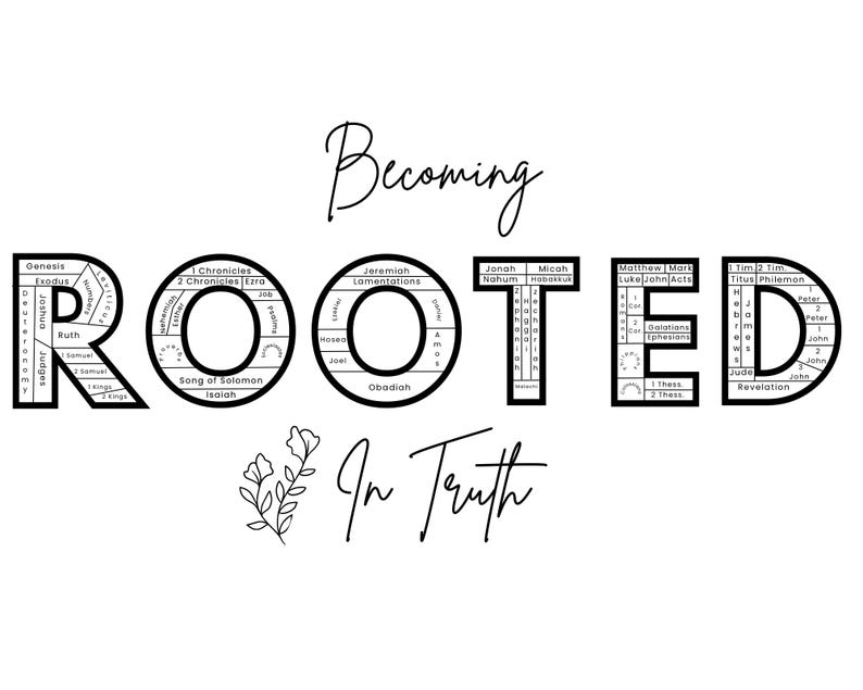 Rooted In Truth Bible Tracker Coloring Page | Rooted in Truth Scripture Journal ...