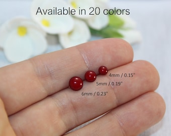 tiny red stud earrings, small red stud earrings, little red stud earrings, small red studs, little red studs,tiny red stud