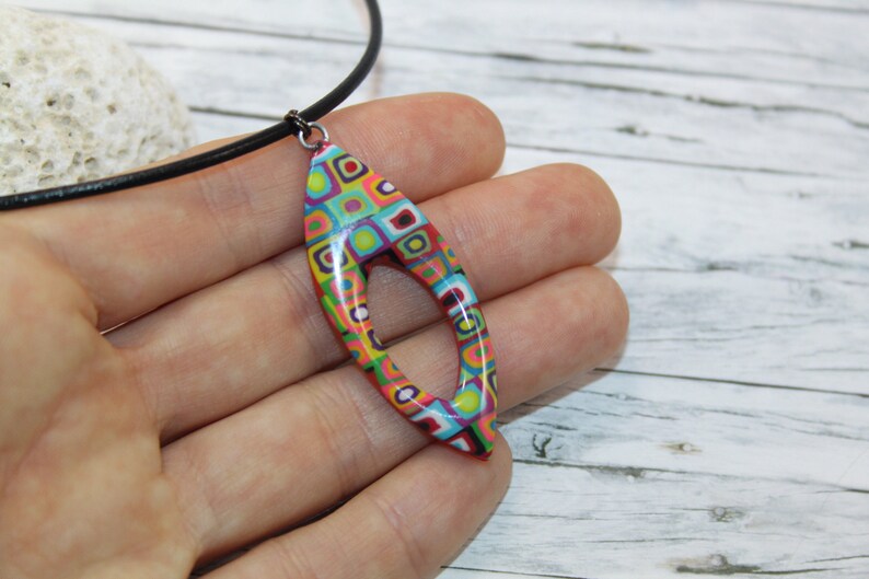 bohemian necklace multicolor necklace multicolor pendant, colorful necklace hippie necklace rainbow pendant Rainbow necklace