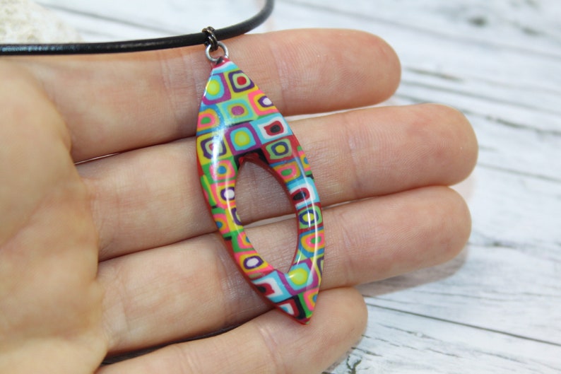 bohemian necklace multicolor necklace multicolor pendant, colorful necklace hippie necklace rainbow pendant Rainbow necklace