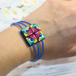 Buntes Armband, Regenbogen Armband, mehrfarbiges Armband