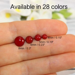 tiny red stud earrings, small red stud earrings, little red stud earrings, small red studs,tiny red stud, stud earrings for men