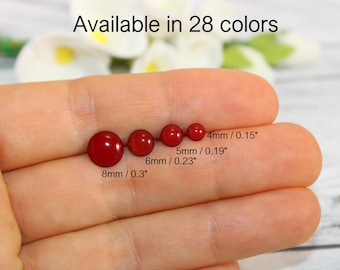 tiny red stud earrings, small red stud earrings, little red stud earrings, small red studs,tiny red stud, stud earrings for men