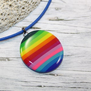 multicolor necklace, colorful pendant, rainbow pendant, rainbow necklace, rainbow jewelry, rainbow earrings, birthday gift