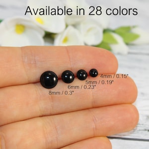 tiny black stud earrings, small black stud earrings, little black stud earrings, small black studs, little black studs tiny black studs