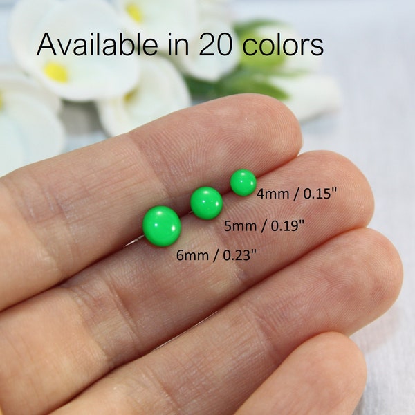Green Neon Studs Etsy