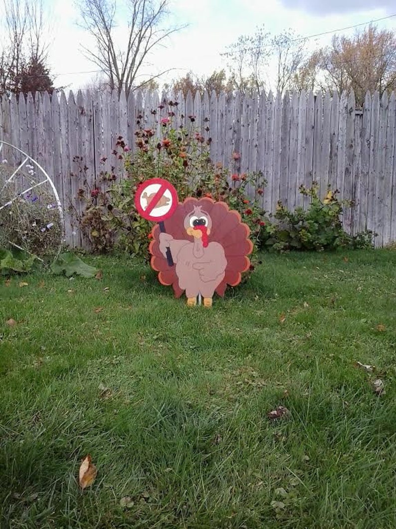 Thanksgiving Day Turkey Outdoor Wood Yard Art Lawn Decoration Etsy