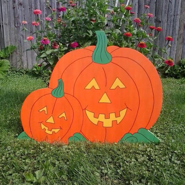 Halloween Pumpkin Halloween Outdoor Wood yard art Lawn Decoration